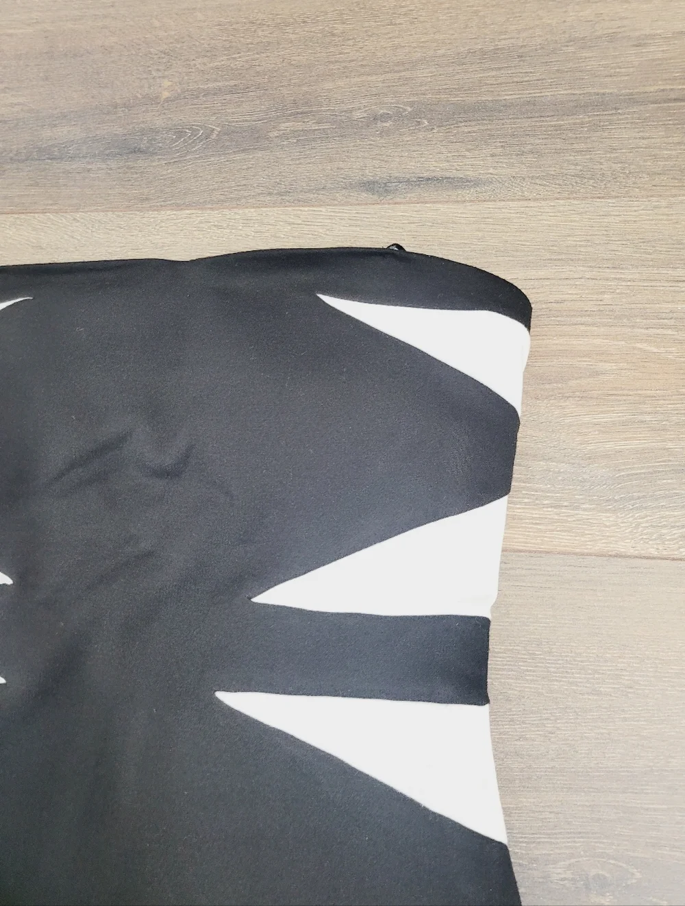 HKR Collection Black White Cocktail Evening Strapless Zipper Back Dress Sz Small - Picture 5 of 14